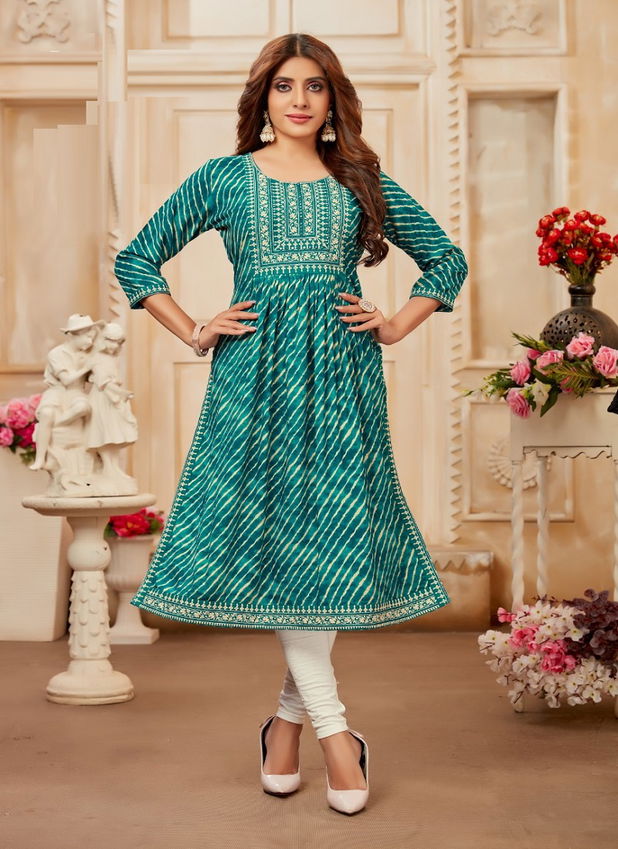 Pari Leher Heavy Festive Wear Wholesale Designer Kurtis